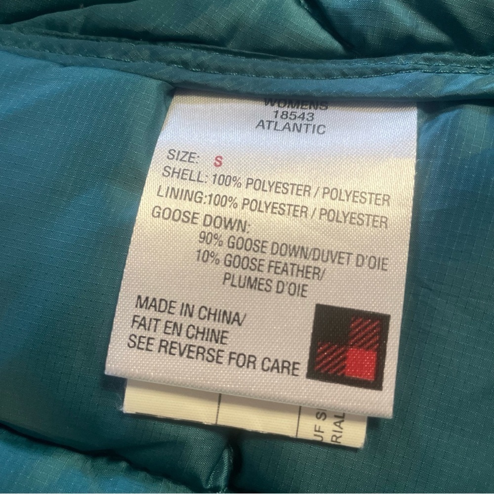 Woolrich Women's Goose Down Puffer Vest Teal Size Small - Picture 11 of 14